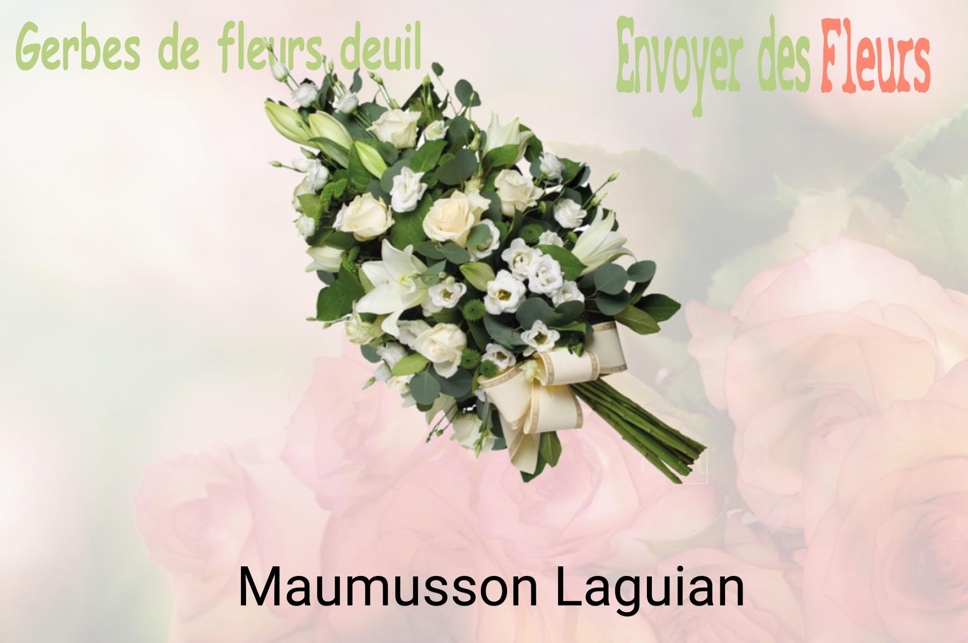 Gerbe de fleurs de deuil livrée à Maumusson-Laguian